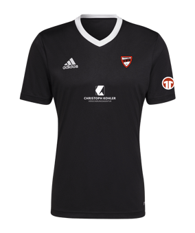adidas Entrada 22 Trikot Schwarz Weiss