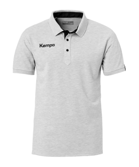 Kempa Prime Poloshirt Grau Schwarz F03 - grau