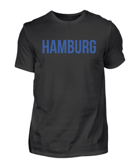 T-Shirt "Hamburg" Schwarz - schwarz