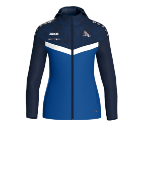 JAKO Iconic Kapuzenjacke Damen Blau F403