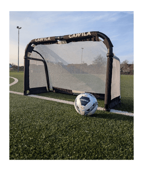 Cawila ACADEMY Aluminium Klapptor 120x80cm Weiss Schwarz - schwarz