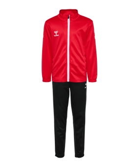 Hummel hmlLOGO Trainingsanzug Kids Rot Schwarz F3081 - rot