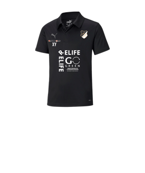 PUMA teamLIGA Sideline Polo Kids Schwarz F03