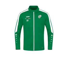 JAKO Power Polyesterjacke Kids Grün Weiss F200