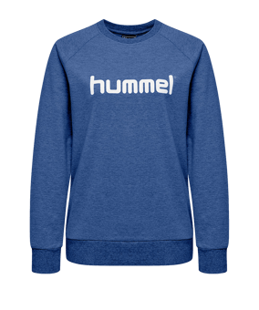 Hummel Cotton Logo Sweatshirt Damen Blau F7045
