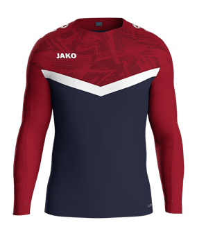 JAKO Iconic Sweatshirt Kids Blau Rot F901 - blau