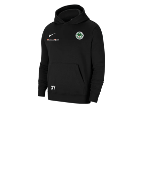 Nike Park 20 Fleece Hoody Kids Schwarz Weiss F010