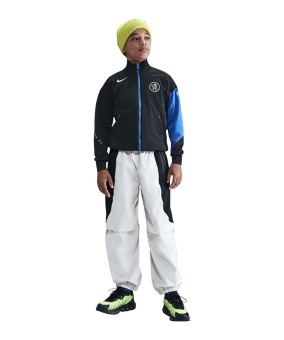 Nike FC Chelsea London Trainingsjacke Kids Schwarz F011 - schwarz