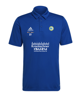 adidas Entrada 22 Poloshirt Blau Weiss