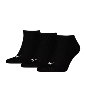PUMA Sneaker Plain 3P Socken Weiß F200 - schwarz