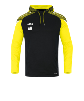 JAKO Performance Hoody Kids Schwarz Gelb F808