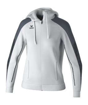 Erima Evo Star Kapuzenjacke Damen Weiss - weiss