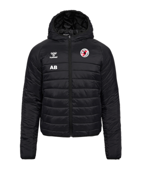 Hummel hmlGO Quilted Kapuzenjacke Schwarz F2001