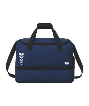 Erima INTRO LINE M with bottom case Tasche Dunkelblau F7232622m - weiss