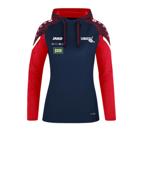 JAKO Performance Hoody Damen Blau Rot F909