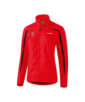 Erima Laufjacke Damen Rot Schwarz
