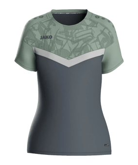 JAKO Iconic T-Shirt Damen Grau Grün F852