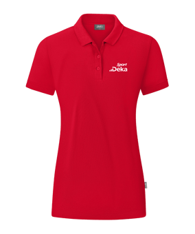 JAKO Organic Poloshirt Damen Rot F100
