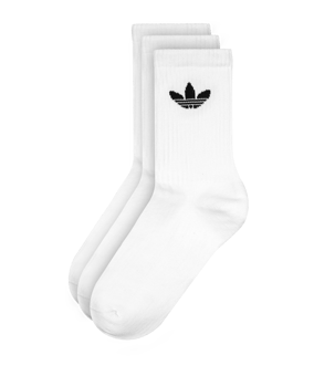 adidas Originals Crew 3er Pack Chaussettes Blanc - blanc
