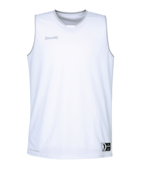 Spalding Move Tank Top kids zwart wit F01 - zwart