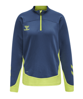 Hummel hmlLEAD HalfZip Sweatshirt Damen Blau F7642 - blau