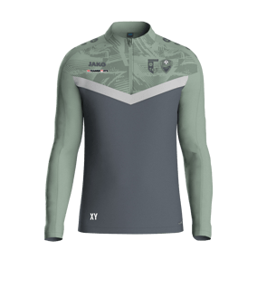 JAKO Iconic HalfZip Sweatshirt Kids Grau F852
