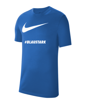 Nike Park 20 T-Shirt Swoosh Blau Weiss F463