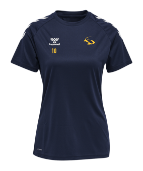Hummel hmlCORE XK Poly T-Shirt Damen Blau F7026