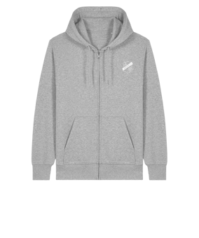 11tsmerch Merch Connector 2.0 Zip Sweatjacke Heather Grau | #justlogo1c