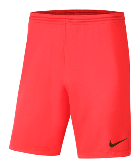 Nike Park III Pantaloncini Rosso C635 - rosso