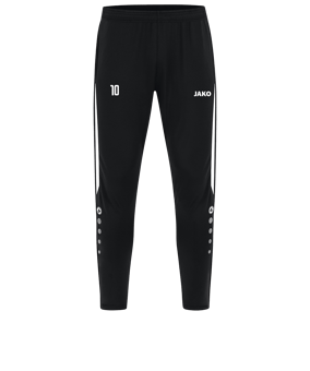 JAKO Power Trainingshose Schwarz Weiss F802