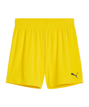PUMA teamGOAL Short Damen Gelb Schwarz F07 - gelb