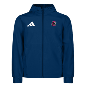 adidas Entrada 26 Regenjacke Dunkelblau