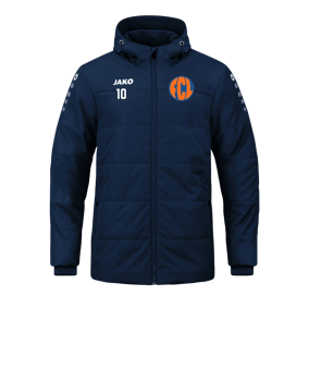 JAKO Team Coach Kapuzenjacke Blau F900