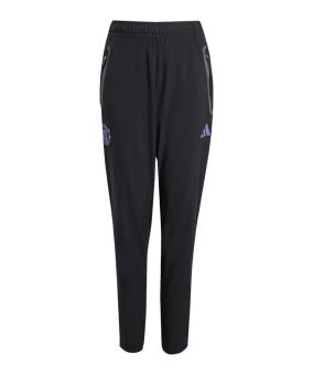 adidas Manchester United Vis Tech Travel Jogginghose Kids Schwarz - schwarz
