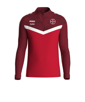 JAKO Iconic HalfZip Sweatshirt Rot F103