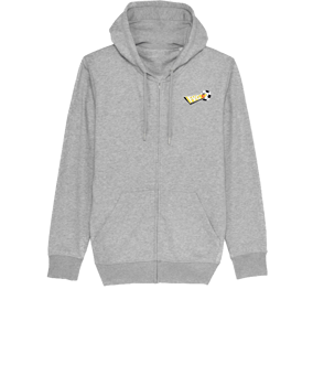 Merch Connector Zip-Hoodie Heather Grey | #justlogo4c