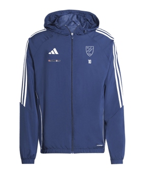 adidas Tiro 24 Windbreaker Kids Blau Weiss