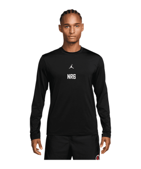 Jordan Custom initials Essential LS T-shirt Zwart