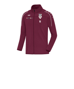JAKO Classico Trainingsjacke Kids Dunkelrot F14