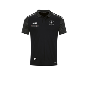 JAKO Performance Polo Kids Schwarz Grau F804