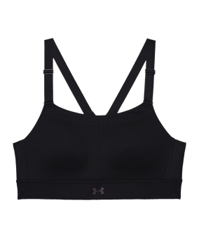 Under Armour Rush High Sport-BH Damen Schwarz F001