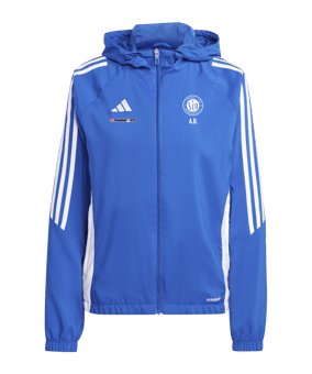adidas Tiro 24 Windbreaker Damen Blau Weiss