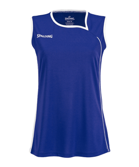 Spalding 4HER II Tank Top Damen Blau Weiss F02 - blau