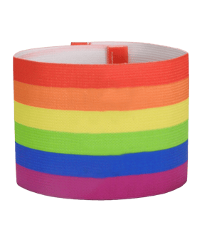 Cawila Diversity Kapitänsbinde Regenbogen | L-XL - rot