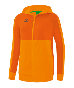 Erima Six Wings Kapuzenjacke Damen Orange