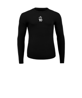 adidas Techfit Underwear Mock Longsleeve Kids Schwarz