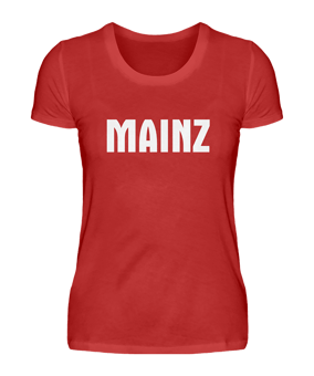 Damen T-Shirt "Mainz" Rot - rot