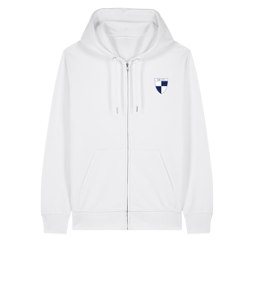 11tsmerch Merch Connector 2.0 Zip Sweatjacke Weiß | #justlogo4c