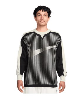 Nike Club Sweater Sweatshirt Schwarz F010 - schwarz